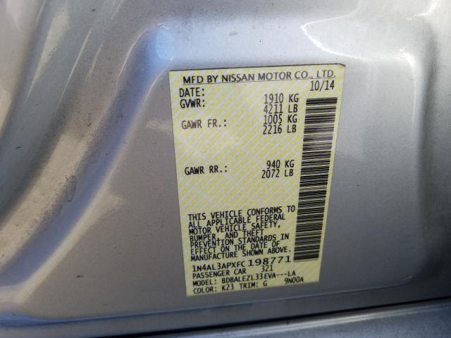 2015 NISSAN ALTIMA 2.5 - 1N4AL3APXFC198771
