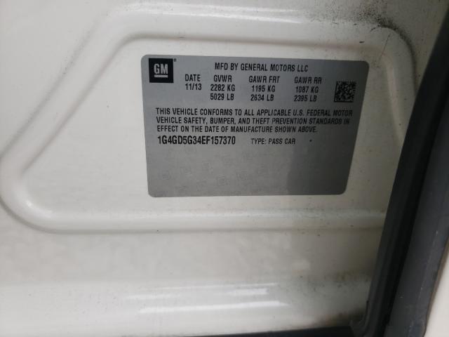 2014 BUICK LACROSSE P 1G4GD5G34EF157370