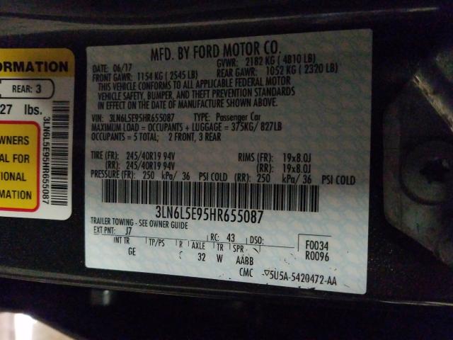 2017 LINCOLN MKZ RESERV 3LN6L5E95HR655087