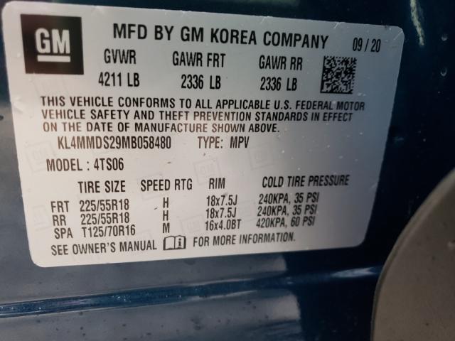 2021 BUICK ENCORE GX KL4MMDS29MB058480