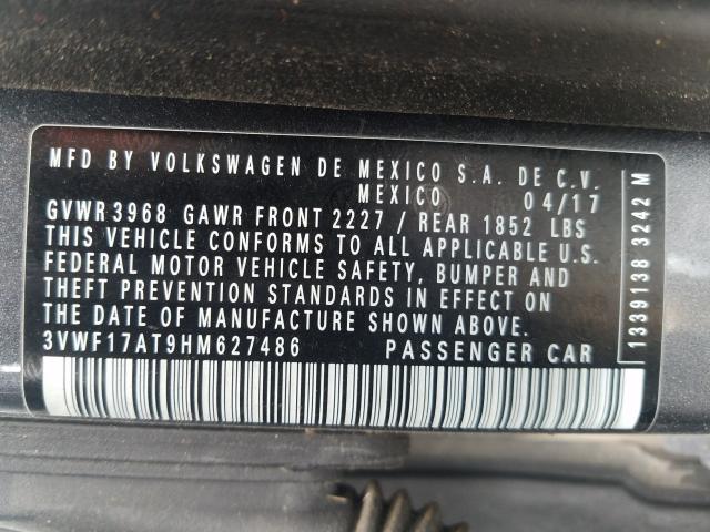 2017 VOLKSWAGEN BEETLE 1.8 3VWF17AT9HM627486