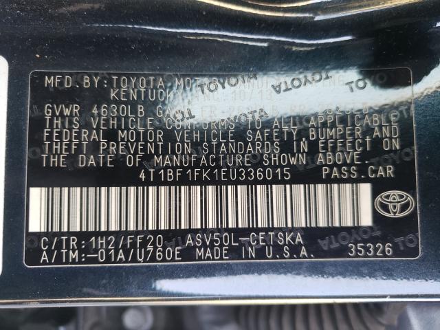 2014 TOYOTA CAMRY 4T1BF1FK1EU336015