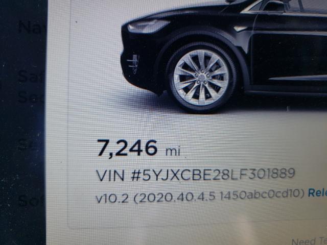 2020 TESLA MODEL X 5YJXCBE28LF301889