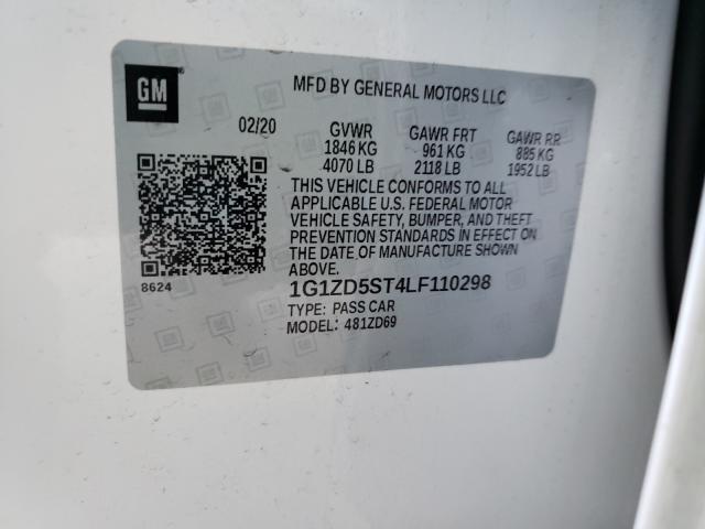 2020 CHEVROLET MALIBU LT - 1G1ZD5ST4LF110298