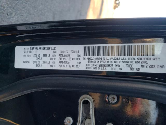 2011 DODGE RAM 1500 1D7RV1GT6BS589826