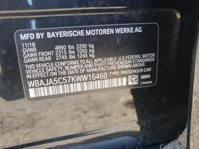 2019 BMW 530 I - WBAJA5C57KWW16460