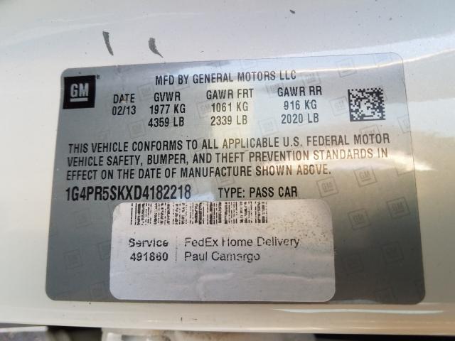 2013 BUICK VERANO CON 1G4PR5SKXD4182218