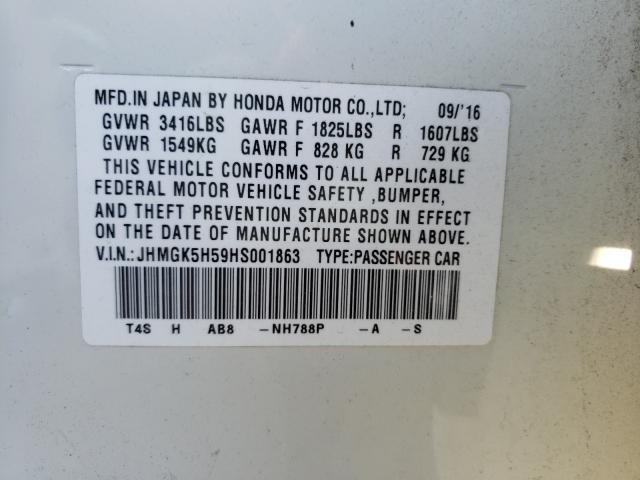 2017 HONDA FIT LX JHMGK5H59HS001863