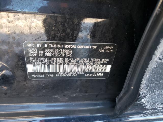 2016 MITSUBISHI LANCER ES JA32U2FU8GU010487