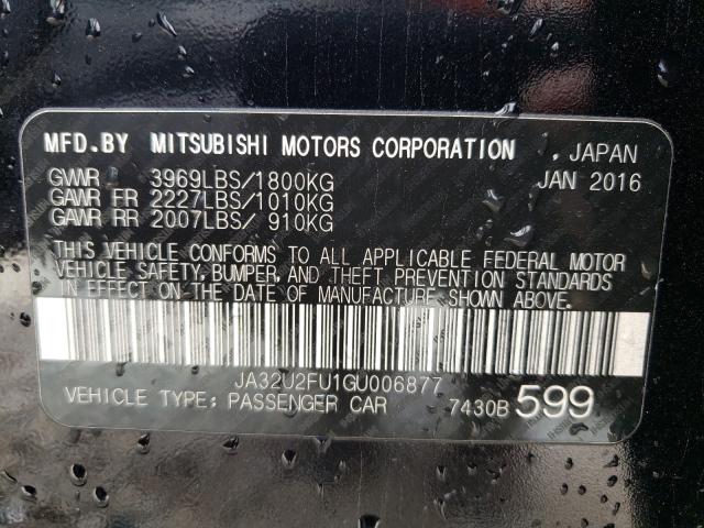 2016 MITSUBISHI LANCER ES JA32U2FU1GU006877