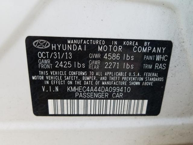 2013 HYUNDAI SONATA HYB KMHEC4A44DA099410