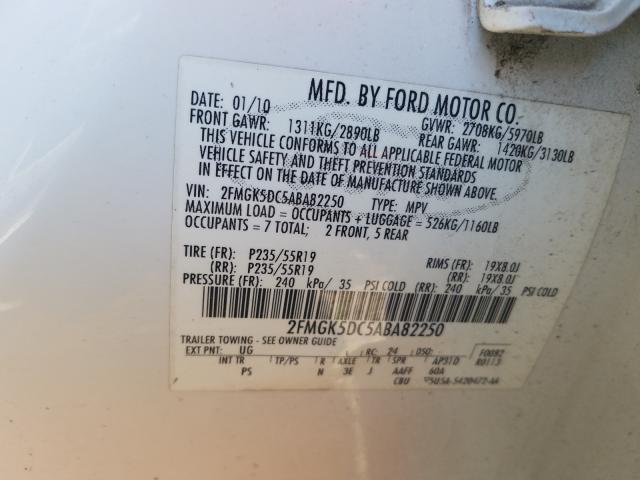 2010 FORD FLEX LIMIT 2FMGK5DC5ABA82250