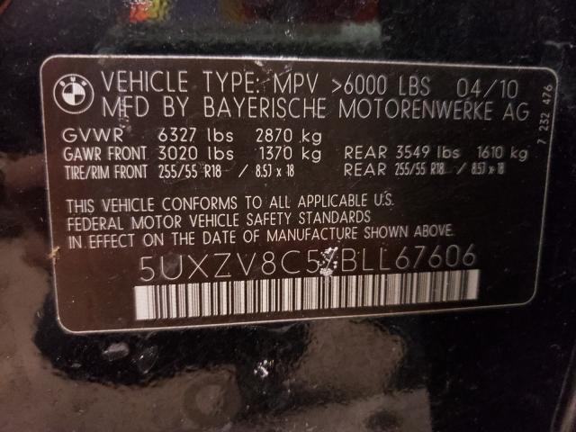 2011 BMW X5 XDRIVE5 5UXZV8C57BLL67606
