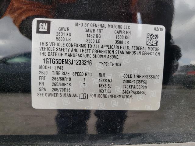 2018 GMC CANYON SLT 1GTG5DEN3J1233216