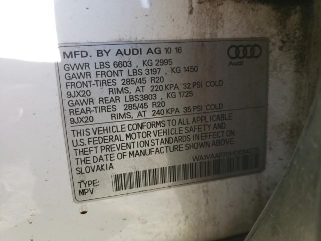 2017 AUDI Q7 PRESTIG WA1VAAF70HD034273