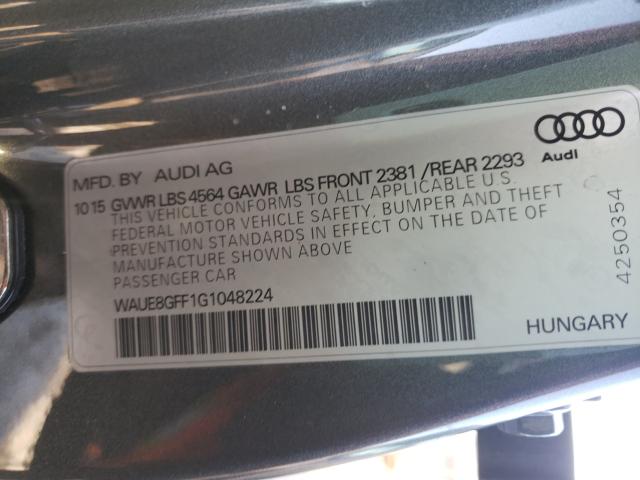2016 AUDI A3 PREMIUM WAUE8GFF1G1048224