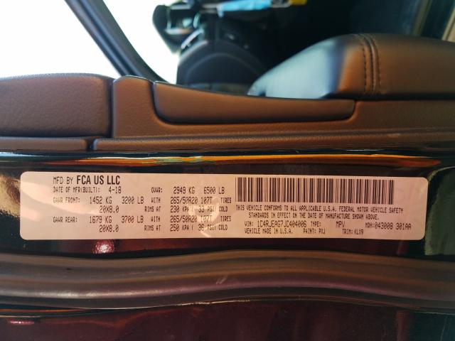 2018 JEEP GRAND CHER - 1C4RJEAG7JC404006