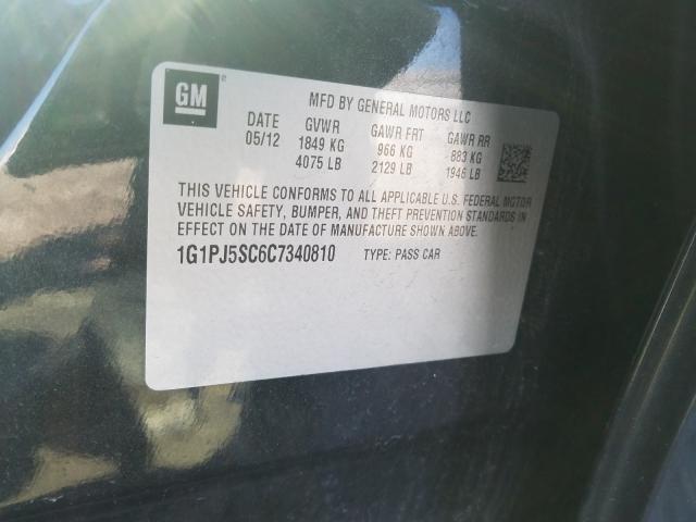 2012 CHEVROLET CRUZE ECO 1G1PJ5SC6C7340810