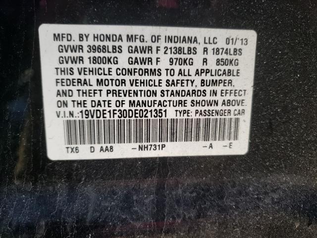 2013 ACURA ILX 20 19VDE1F30DE021351