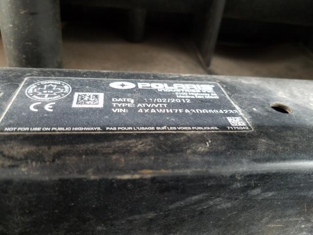 2013 POLARIS RANGER 800 4XAWH7EA3DG694233