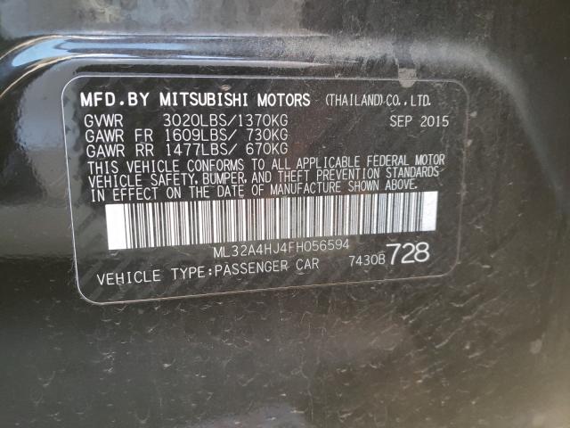 2015 MITSUBISHI MIRAGE ES ML32A4HJ4FH056594