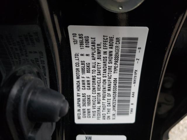 2011 HONDA INSIGHT LX JHMZE2H53BS004084
