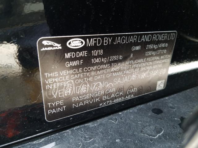 2019 JAGUAR XE PREMIUM SAJAD4FX6KCP48906