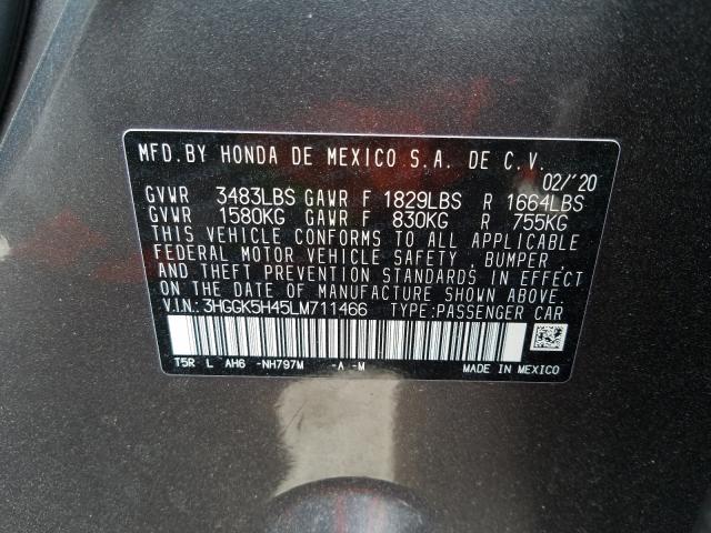 2020 HONDA FIT LX 3HGGK5H45LM711466