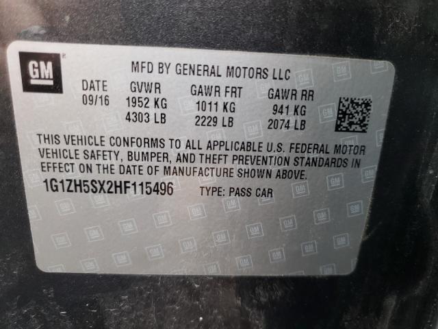 2017 CHEVROLET MALIBU PRE 1G1ZH5SX2HF115496