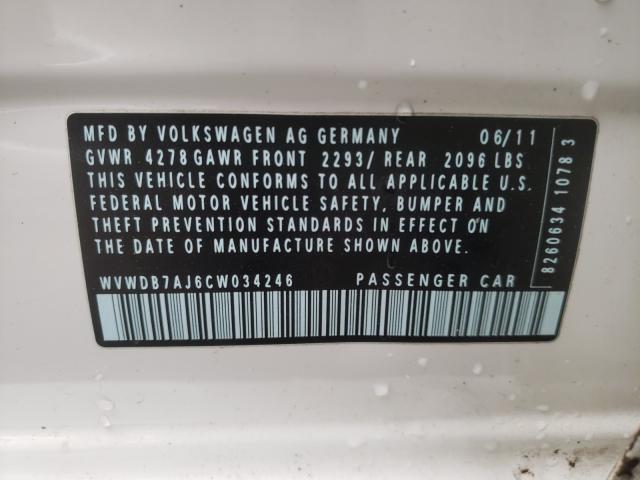 2012 VOLKSWAGEN GOLF - WVWDB7AJ6CW034246