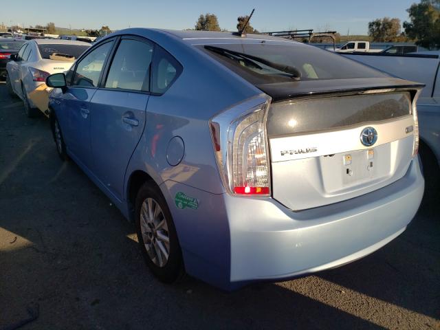 2015 TOYOTA PRIUS PLUG JTDKN3DP9F3066783