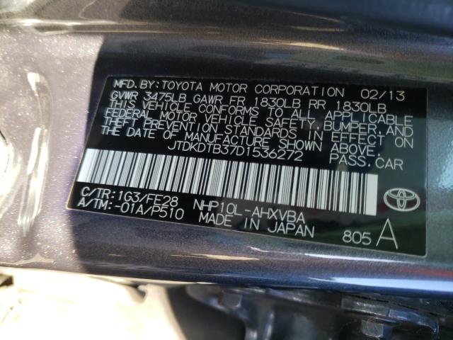 2013 TOYOTA PRIUS C - JTDKDTB37D1536272