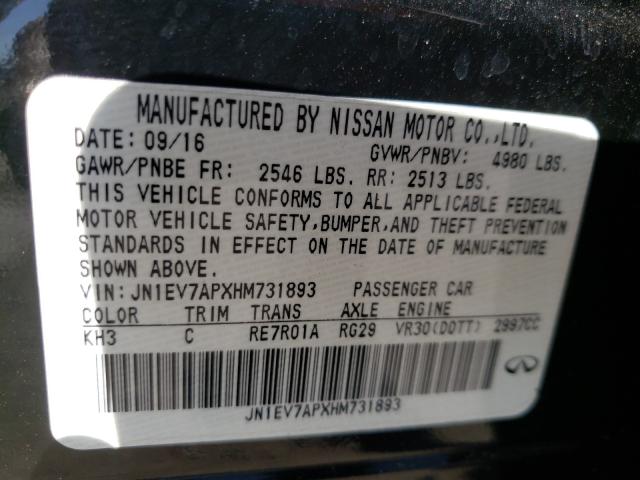 2017 INFINITI Q50 PREMIU JN1EV7APXHM731893