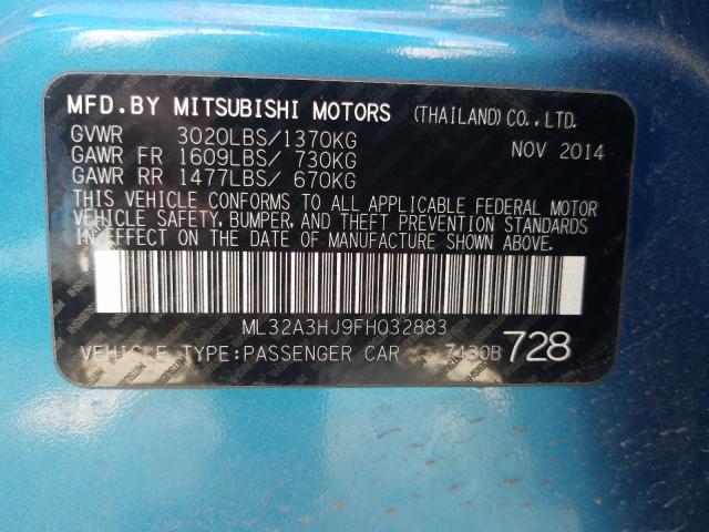 2015 MITSUBISHI MIRAGE DE ML32A3HJ9FH032883