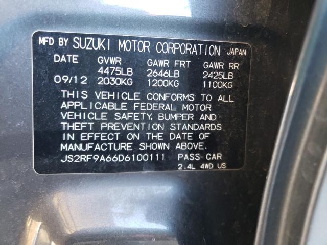 2013 SUZUKI KIZASHI SP JS2RF9A66D6100111