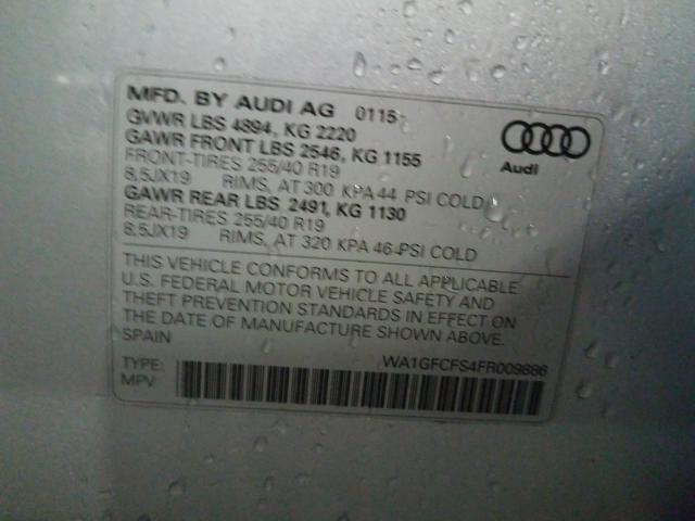 2015 AUDI Q3 PRESTIG WA1GFCFS4FR009886