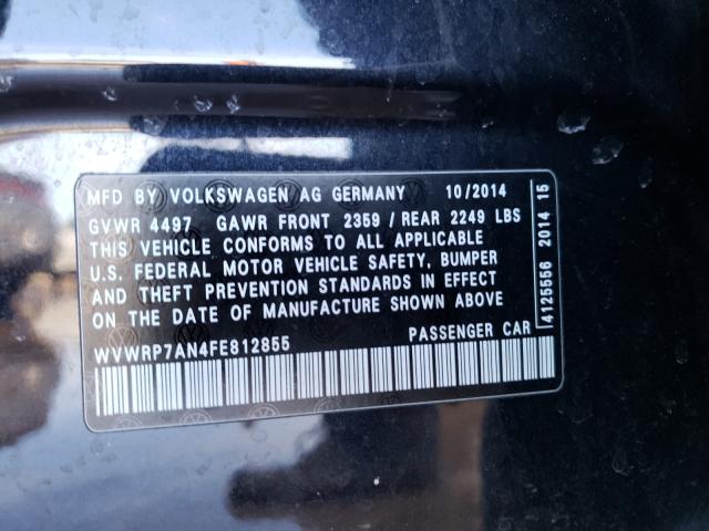 2015 VOLKSWAGEN CC EXECUTI WVWRP7AN4FE812855