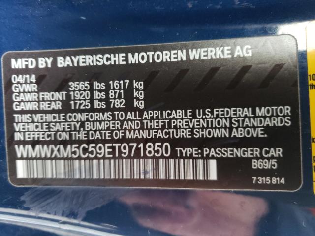 2014 MINI COOPER WMWXM5C59ET971850