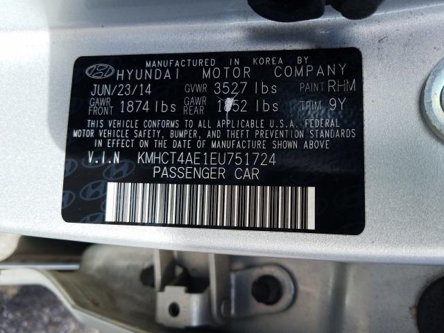 2014 HYUNDAI ACCENT GLS KMHCT4AE1EU751724