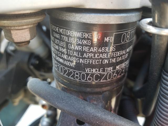 2012 BMW F650 GS WB1022806CZ062316
