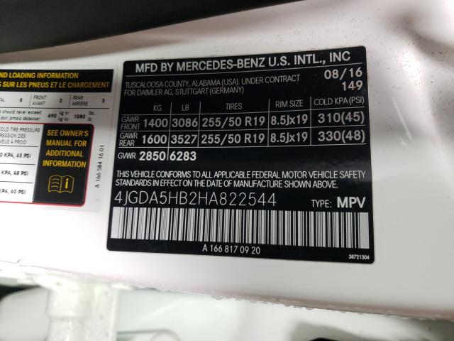 2017 MERCEDES-BENZ GLE 350 4M 4JGDA5HB2HA822544