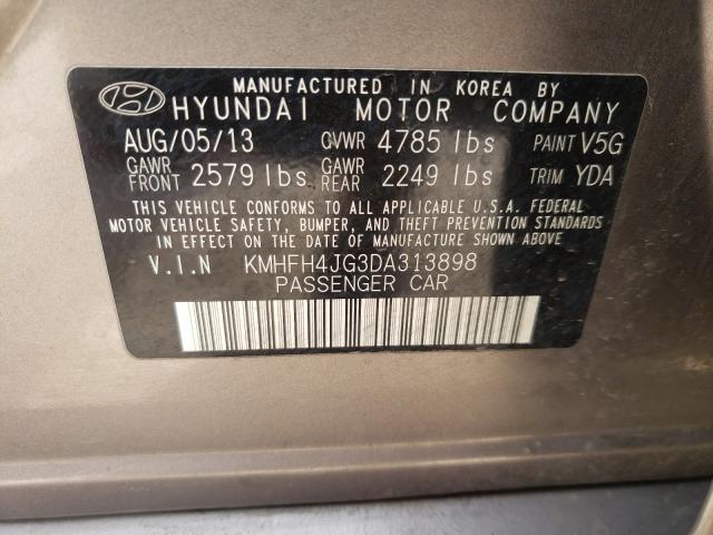 2013 HYUNDAI AZERA GLS KMHFH4JG3DA313898