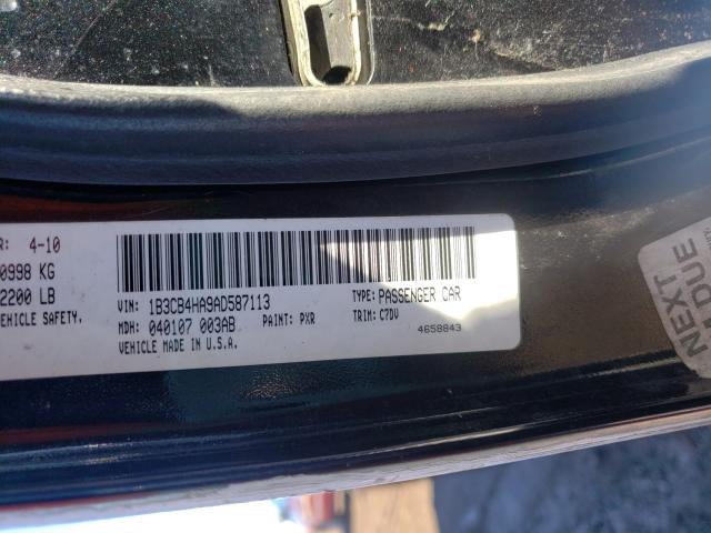 2010 DODGE CALIBER 1B3CB4HA9AD587113