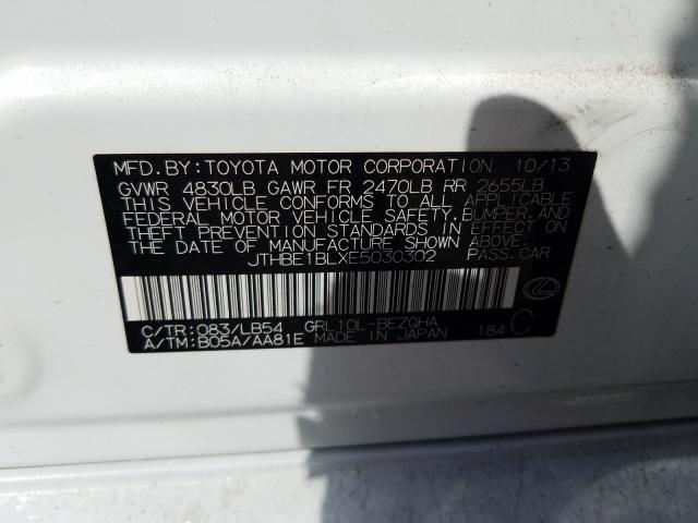 2014 LEXUS GS 350 JTHBE1BLXE5030302