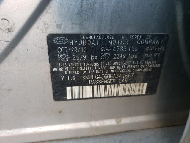 2014 HYUNDAI AZERA KMHFG4JG8EA341667
