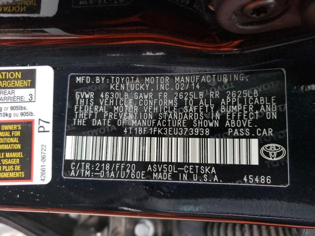 2014 TOYOTA CAMRY L - 4T1BF1FK3EU373938