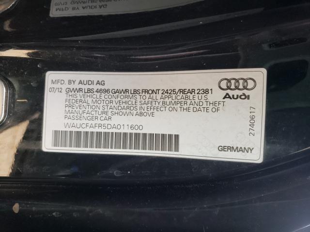 2013 AUDI A5 PREMIUM WAUCFAFR5DA011600