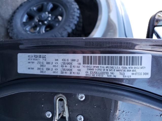 2018 RAM 2500 LARAM - 3C6UR5KL6JG322769