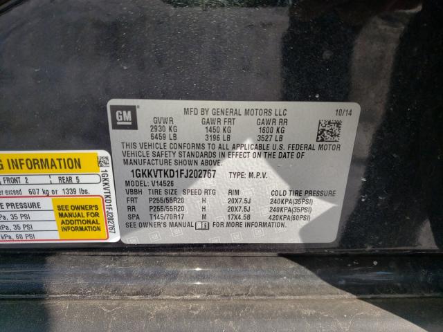 2015 GMC ACADIA DEN 1GKKVTKD1FJ202767