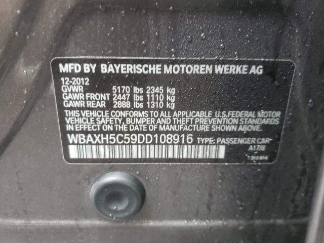 2013 BMW 528 XI WBAXH5C59DD108916